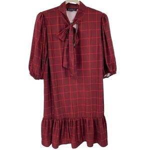 Eloquii Red Plaid Dress